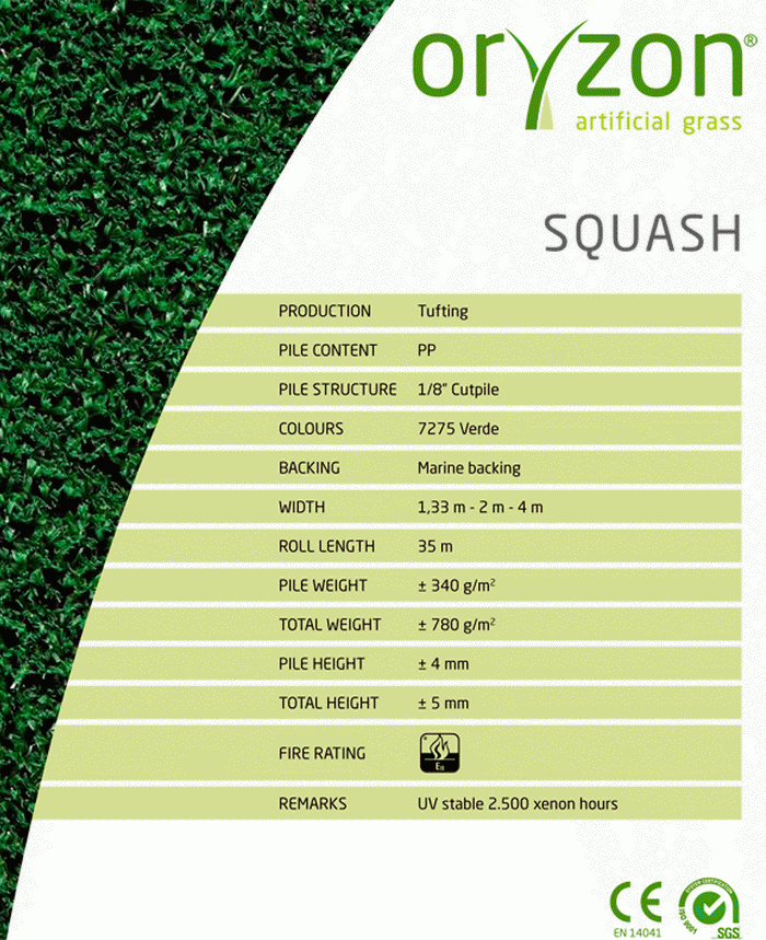 Искусственная трава Oryzon Squash 1